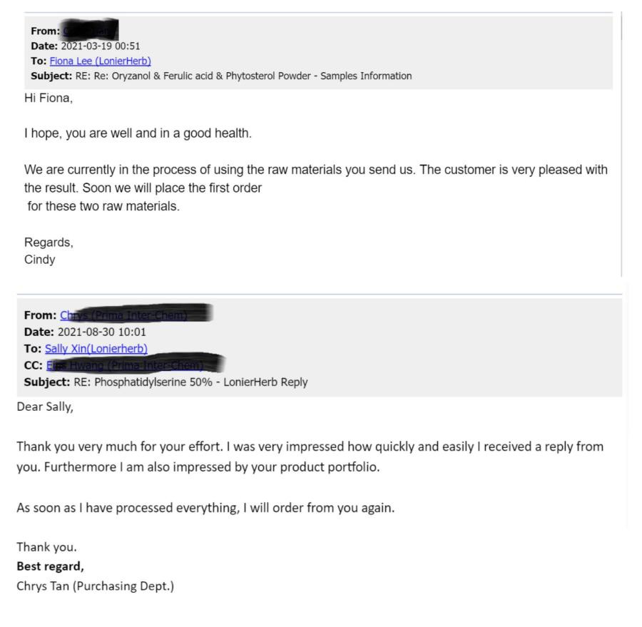 Favourable Comment from Clients Favourable Comment from Clients